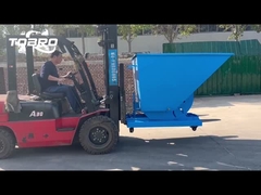 Chinese Factory Hot Forklift Dump Bin/steel Tipping Bin/self Dump Hopper Accessories
